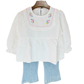 2PC Baby Girl Denim Suit